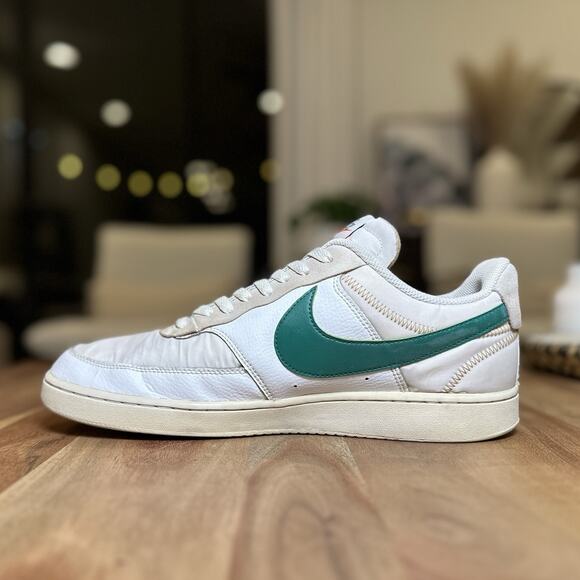 Nike Court Vision Low Premium \'First Use - White Green Noise\' DJ2001-100 Size 12 main image 4